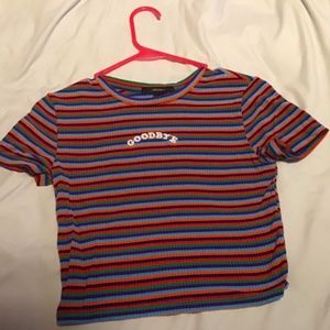Cropped Goodbye Tee